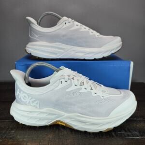 NEW Hoka One One Speedgoat 5 Low Womens Size 9.5 B Running Shoes Hiking White